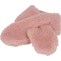 Sarlini - Baby Sjaal winter - Teddy Wol - 0/6 M - Licht Roze