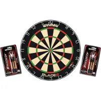 Winmau Blade 6 Dartbord – Inclusief 2 stalen dartsets