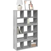 vidaXL Boekenkast 100x33x156,5 cm bewerkt hout grijs sonoma eikenkleur
