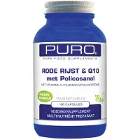 Puro Rode Rijst & Q10 Met Policosanol Cap Capsules - 180capsules