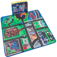 Paw Patrol : De Mighty Movie, Pup Squad Speelmat Cadeaupakket met Mighty Pups Chase & Vee Racer Toy Cars