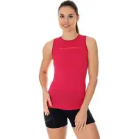 Brubeck Dames Sportkleding - 3D PRO Hardloopshirt / Sportshirt Mouwloos - Naadloos - Raspberry - S