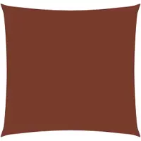vidaXL Zonnescherm vierkant 7x7 m oxford stof terracottakleurig