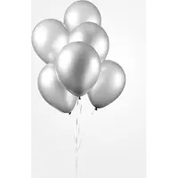 We Fiesta 100 Balloons 12″ metallic zilver - Thema Feest Party Ballon