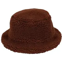 Sarlini - Colsjaal & Hoed - Teddy Wol - Midden Bruin - One Size