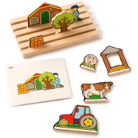 Toys for Life 'Kijk en vertel' - Perspectieven leren - Educatief speelgoed - Sensorisch speelgoed - Spelend leren Motoriek - Houten speelgoed kinderen - Speelgoed 3 jaar