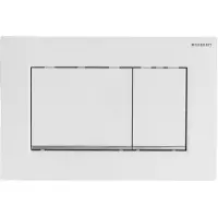 Geberit Sigma 30 bedieningspaneel Wit / glansverchroomd / wit