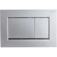 Geberit Sigma20 bedieningsplaat - 2-toets spoeling - vierkant - mat chroom 115.883.JQ.1