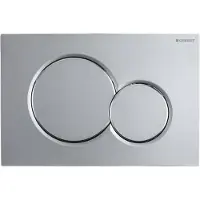 Geberit Sigma 01 tweeknops bedieningsplaat mat chroom - 115.770.JQ.5