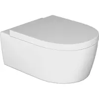 Villeroy & Boch Toilet avento combipack met zitting directflush stone white ceramicplus