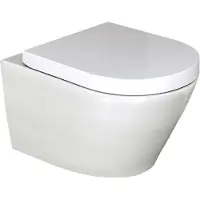 Luca Varess Calibro hangtoilet Glanzend Wit randloos