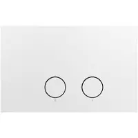 Luca Varess Perola bedieningspaneel Mat Wit voor Sigma UP320 of UP720 inbouwreservoir