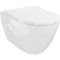Luca Varess Vinto hangtoilet Glanzend Wit randloos