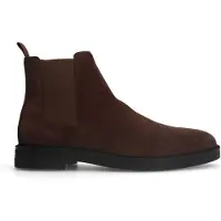 Manfield Bruine suède chelsea boots | Maat 45