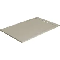 Balmani Andes douchebak 140 x 90 cm top solid zijdegrijs