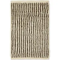 Ferm Living Kami vloerkleed Off white-coffee, 80x120 cm