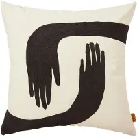 Ferm Living Pose kussen 50x50 cm Coffee-undyed