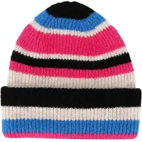 Sarlini - Muts dames - Fashion Stripes - Fuchsia - One Size