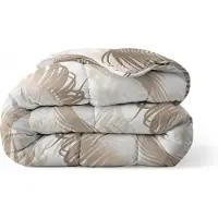 Zelesta Everyday Design Palm Leaves 240x200cm - Dekbed zonder overtrek - 30 dagen proefslapen - Wasbaar hoesloos dekbed - Bedrukt dekbed - All year zomerdekbed & winterdekbed