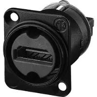 Neutrik NAHDMI-W-B HDMI-connector Flensbus, contacten recht Aantal polen: 19 Zwart 1 stuk(s)