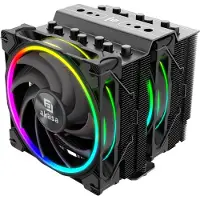 Akasa SOHO H7, Premium Dual Tower 7-Heatpipe CPU Cooler with Addressable RGB