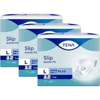 Tena Slip Active Fit Plus Large - 3 paquets de 30 protections