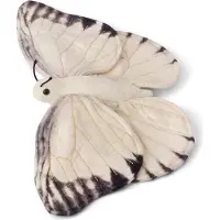WWF Wereld Natuurfonds Knuffel Vlinder - 20 cm - Wit - Grijs