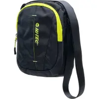 Hi-tec Volwassen Unisex Saquet Logo Crossbody Tas (Zwart/Lime Punch)