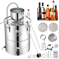 Vevor Water Alcohol Distiller 50L Distillatiesysteem 2800W RVS Sterkedrank Distilleerder Complete Set Inbegrepen