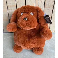 Cozy Time New Foundlander hond handwarmer en knuffelkussen 38 cm - knuffel hond - New Foundlander