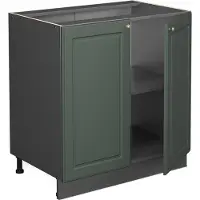 Vicco Fame-Line Wastafelkast – 80 cm met legplank, WB Antraciet Groen-Goud Landhuis