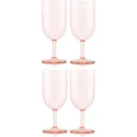 Bodum Witte Wijnglas Oktett Kunststof Strawberry 230 ml (Set van 4)