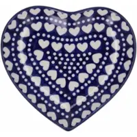 Bunzlau Castle Bord Hart Medium Blue Valentine