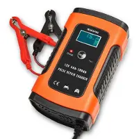 Auronic Acculader - Druppellader - voor Auto en Motor - 12V - tot 100Ah - Oranje