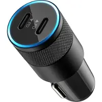MMOBIEL Autolader Dual USB-C - 40W - 2 Poorten Type-C Snellader Sigarettenaansteker Power Delivery Telefoon Oplader Auto Adapter Universeel - Zwart
