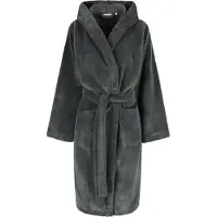 Casilin Teddy Badjas met Capuchon - Fleece en katoen - Maat S - Antraciet