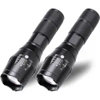 MMOBIEL 2x LED Zaklamp Survival Gear - Militaire Zaklamp op Batterijen – 1000 Lumen - Waterdicht & Waterbestendig IP55 – Zoomfunctie – Noodlamp – Ideaal voor Noodpakket
