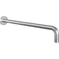 Brauer Brushed Edition thermostatische inbouw regendouche met drukknoppen SET 58 met 30 cm douchekop en gebogen muurarm en 3-standen handdouche en doucheslang en wandaansluitbocht RVS geborsteld PVD