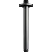 Brauer Black Carving thermostatische inbouw regendouche 3-weg omstelling SET 29 met 20 cm douchekop en plafondarm en staaf handdouche en doucheslang en wandaansluitbocht mat zwart