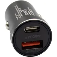 MMOBIEL 45W Dual Autolader USB-C en USB-A - Snellader Dual poort Zwart