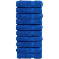 vidaXL Badhanddoeken SOLUND 10 st 600 g/m² 70x140 cm blauw