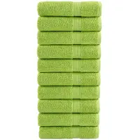 vidaXL Handdoeken SOLUND 10 st 600 g/m² 50x100 cm appelgroen