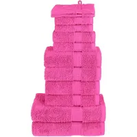 vidaXL 12-delige Handdoekenset SOLUND 600 g/m² roze