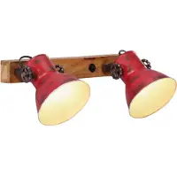 vidaXL Wandlamp 25 W E27 45x25 cm verweerd rood
