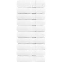 vidaXL Badhanddoeken SOLUND 10 st 600 g/m² 70x140 cm wit