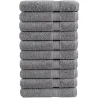 vidaXL Handdoeken SOLUND 10 st 600 g/m² 100x200 cm grijs