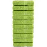 vidaXL Badhanddoeken SOLUND 10 st 600 g/m² 70x140 cm appelgroen