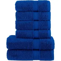 vidaXL 6-delige Handdoekenset SOLUND 600 g/m² blauw