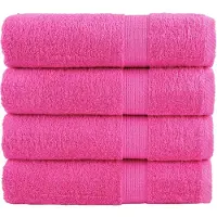 vidaXL Badhanddoeken SOLUND 4 st 600 g/m² 70x140 cm roze