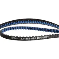 Gates CDX tandriem Carbon Drive 118T zwart/blauw